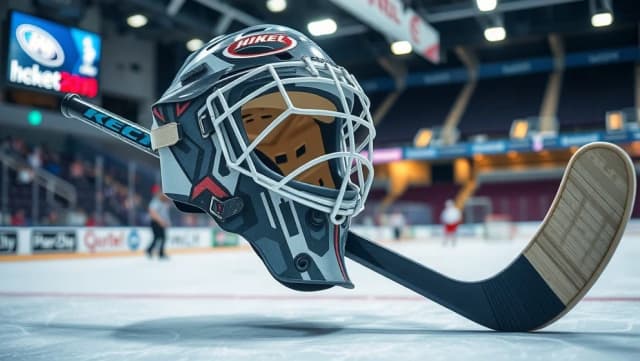 Why does Bedard wear a full face mask