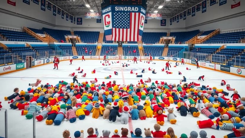What is the Ottawa 67s teddy bear toss