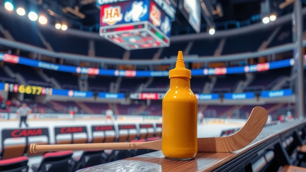 Why do hockey players eat mustard